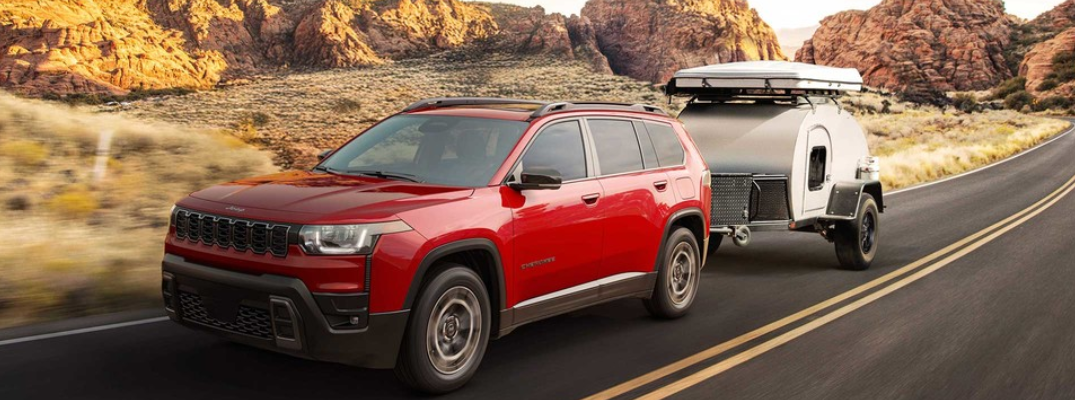 2026 Jeep Cherokee towing a trailer